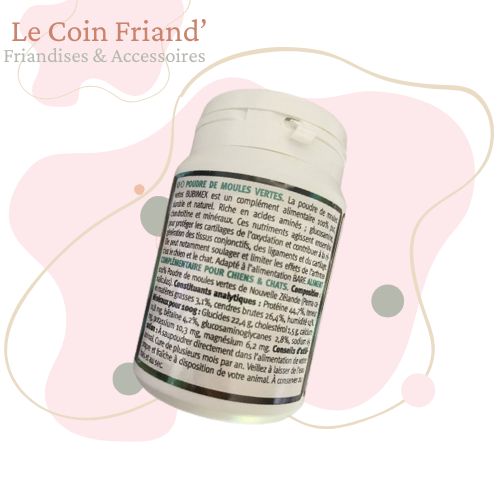 Poudre de moules vertes de Nouvelle Zélande 60g